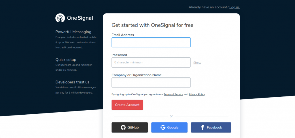 OneSignal notificaciones push